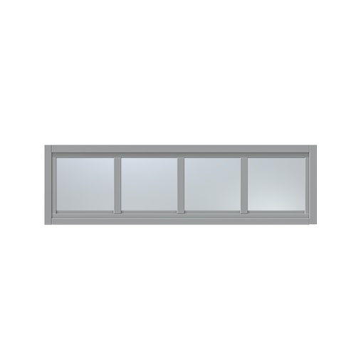 Överljus med spröjs Näs 15x3, Stengrå, Frostat glas