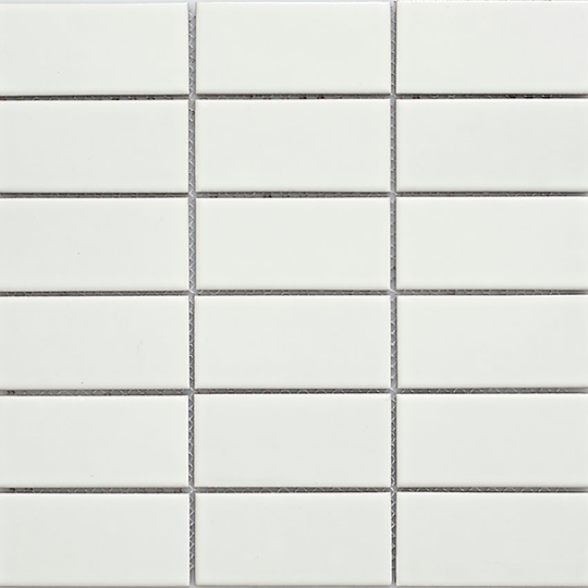 Klinkermosaik Arredo Titan Vit Matt 5x10 cm