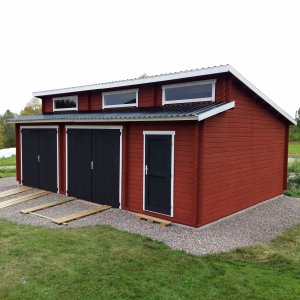 Dubbelgarage Elvira - 40,5 m² - Utan port - Garage i byggsats