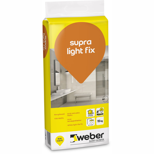 FÄSTMASSA SUPRA LIGHT FIX 15KG | Beijerbygg Byggmaterial