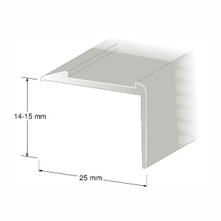 TRÖSKELLIST 14-15MM 200CM SILVER NR174 | Beijerbygg Byggmaterial