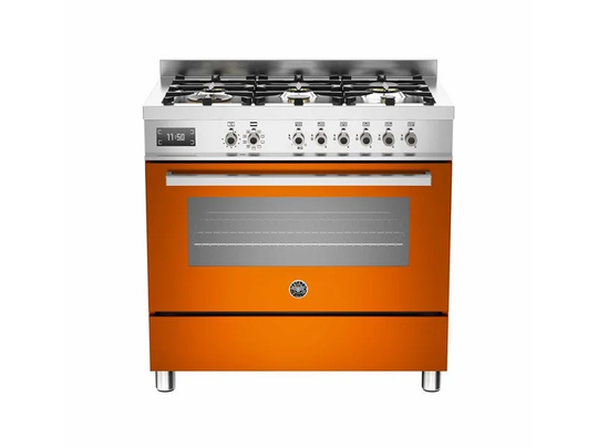 Bertazzoni Gasspis med ugn PRO906MFESART ORANGE