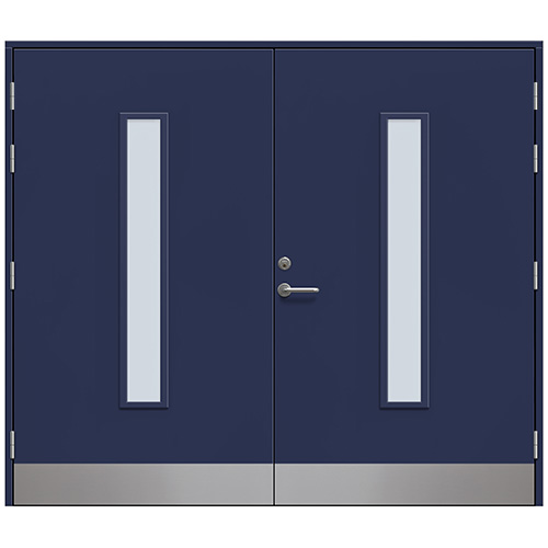 Slagport Stehag 2400 x 2100 mm, Marinblå, Cotswoldglas