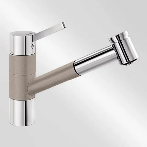 Blanco Köksblandare Tivo S - Silgranit-look Tryffel / Krom