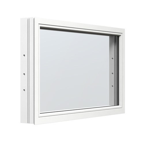 Energi Aluminium Fast fönster Vit, 14, 16