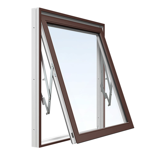 Energi Aluminium Vridfönster 13, 14, Nötbrun