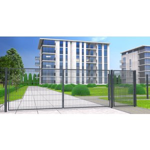 Stängsel Industrial Antracit - Panel 2,50 x 1,23 m - Industristängsel, Staket