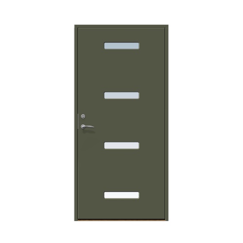 Ytterdörr Stabil Mellby 10 x 21, Högerhängd, Olivgrön