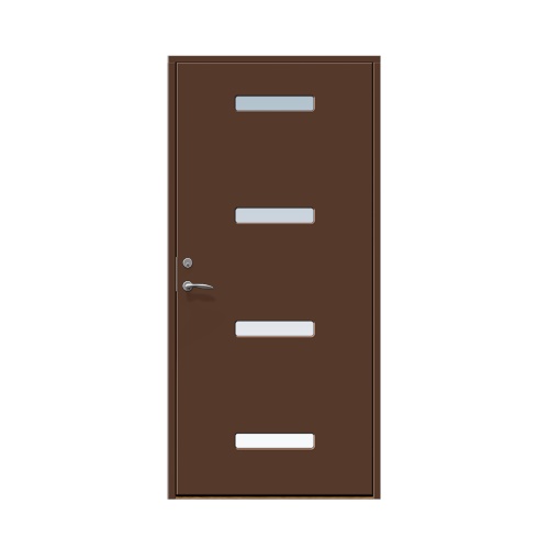 Ytterdörr Stabil Mellby 10 x 21, Högerhängd, Nötbrun