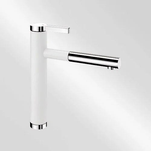 Blanco Köksblandare Linee S Silgranit-look - Silgranit-look Vit / Krom