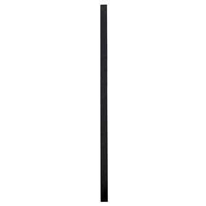Stolpe till panel - Svart - 50 x 50 x 2000 mm - Staket