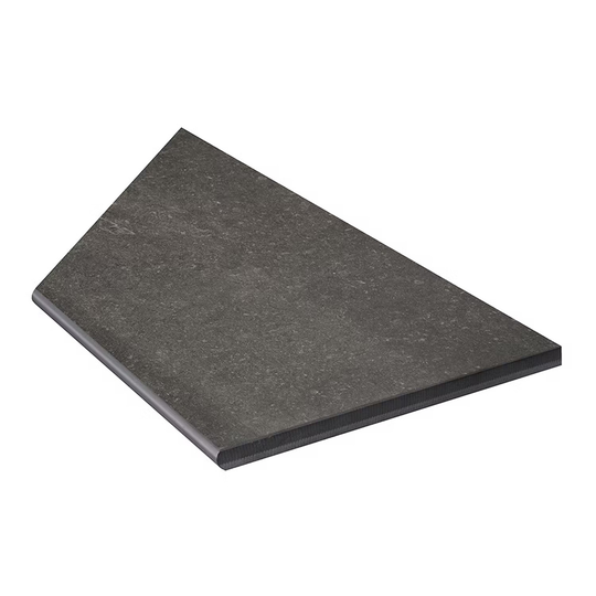 Uteklinker Bricmate Z Limestone Anthracite Pool Inner Corner Right 30x60 cm