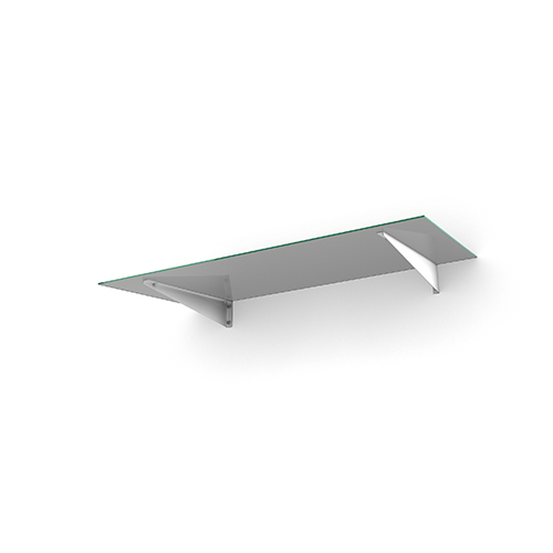 Entrétak Easy Collection - Flat Flat Vit, Tonat glas, Flat Vit