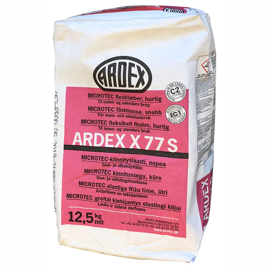 FÄSTMASSA ARDEX X77 S GRÅ 12.5 KG | Beijerbygg Byggmaterial