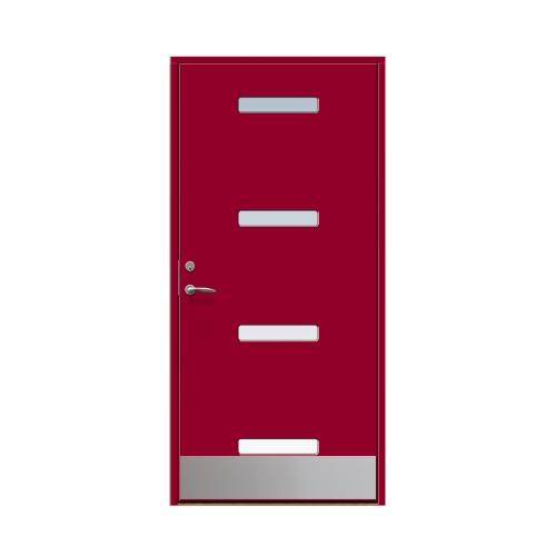 Ytterdörr Stabil Mellby 9 x 20, Högerhängd, Hallonröd