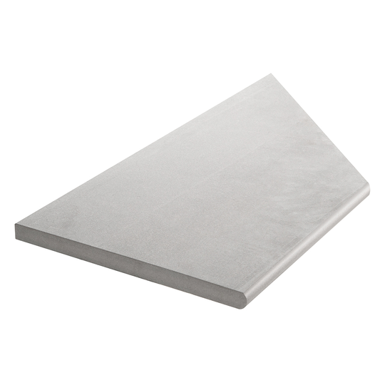 Uteklinker Bricmate Z Limestone Light Grey Pool Inner Corner Left 30x60 cm