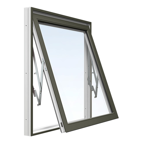 Energi Aluminium Vridfönster 13, 8, Olivgrön
