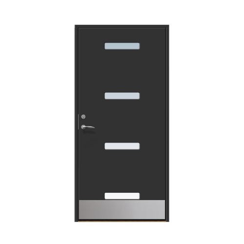 Ytterdörr Stabil Mellby 9 x 20, Högerhängd, Svart